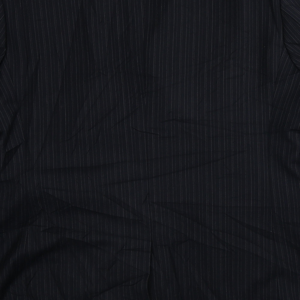 Burton Mens Black Striped Jacket Blazer Size 42