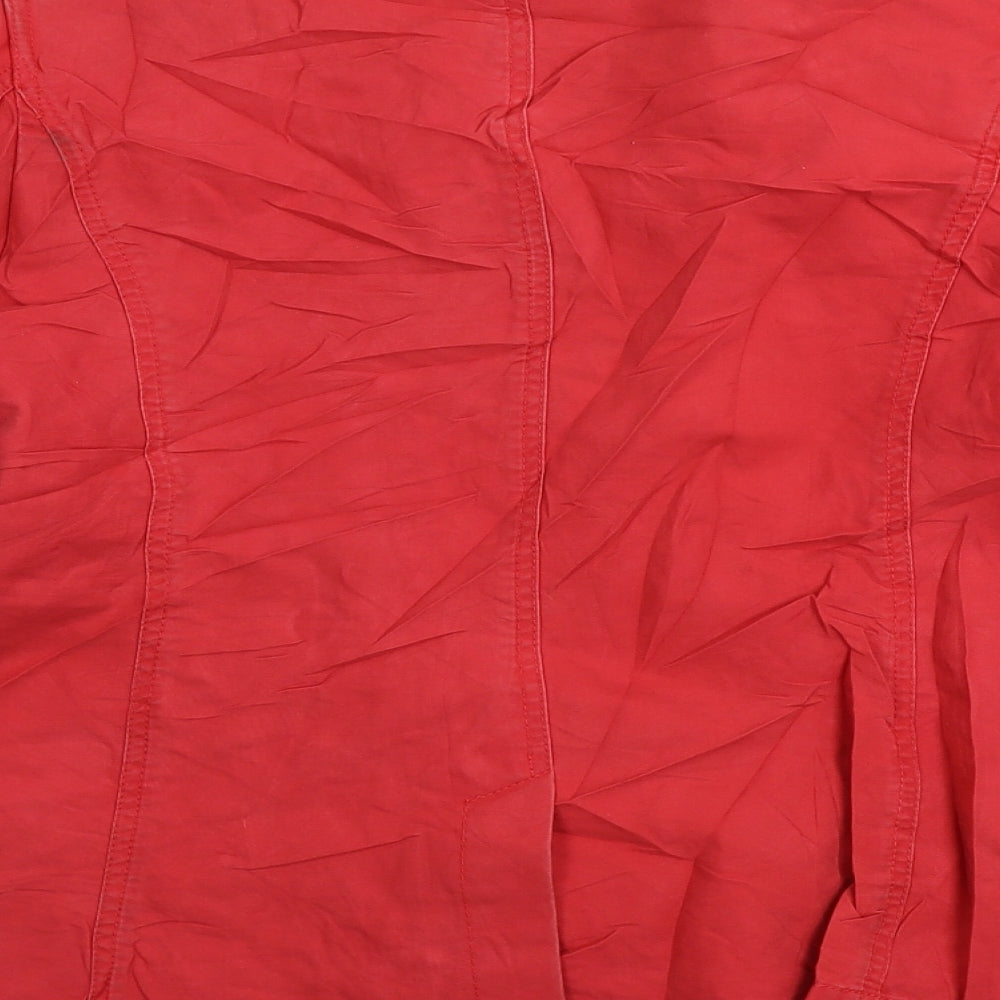 French Connection Womens Red Jacket Coat Size 10