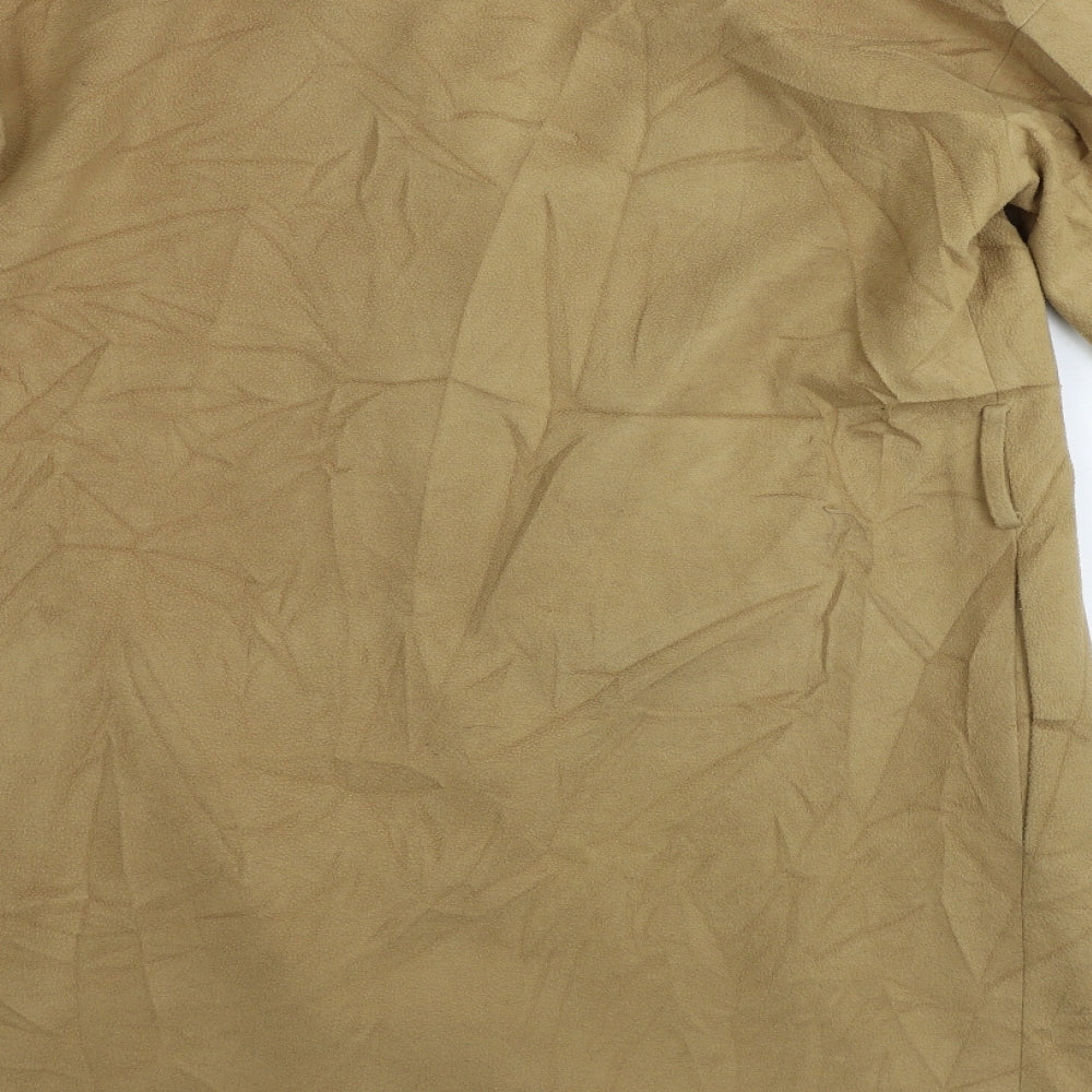 First and I Womens Beige Jacket Coat Size M