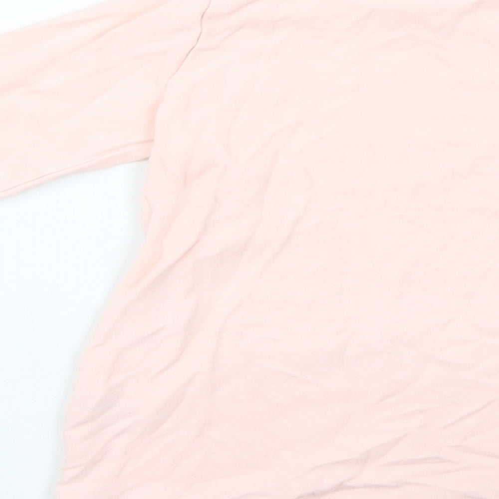George Girls Pink Geometric Basic T-Shirt Size 9-10 Years
