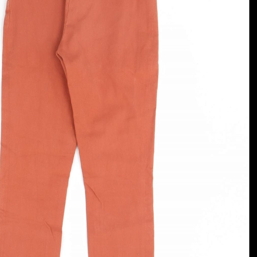 ASOS Womens Orange Denim Skinny Jeans Size 6 L28 in