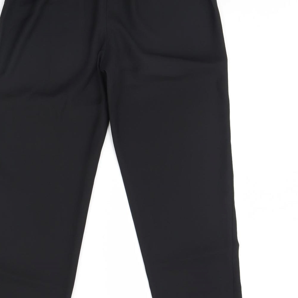 Classic Essentials Womens Black Trousers Size 10 L28 in