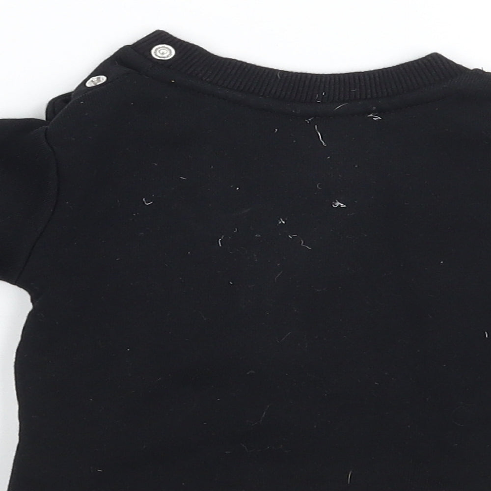 Gem look Baby Black Pullover Jumper Size 3-6 Months