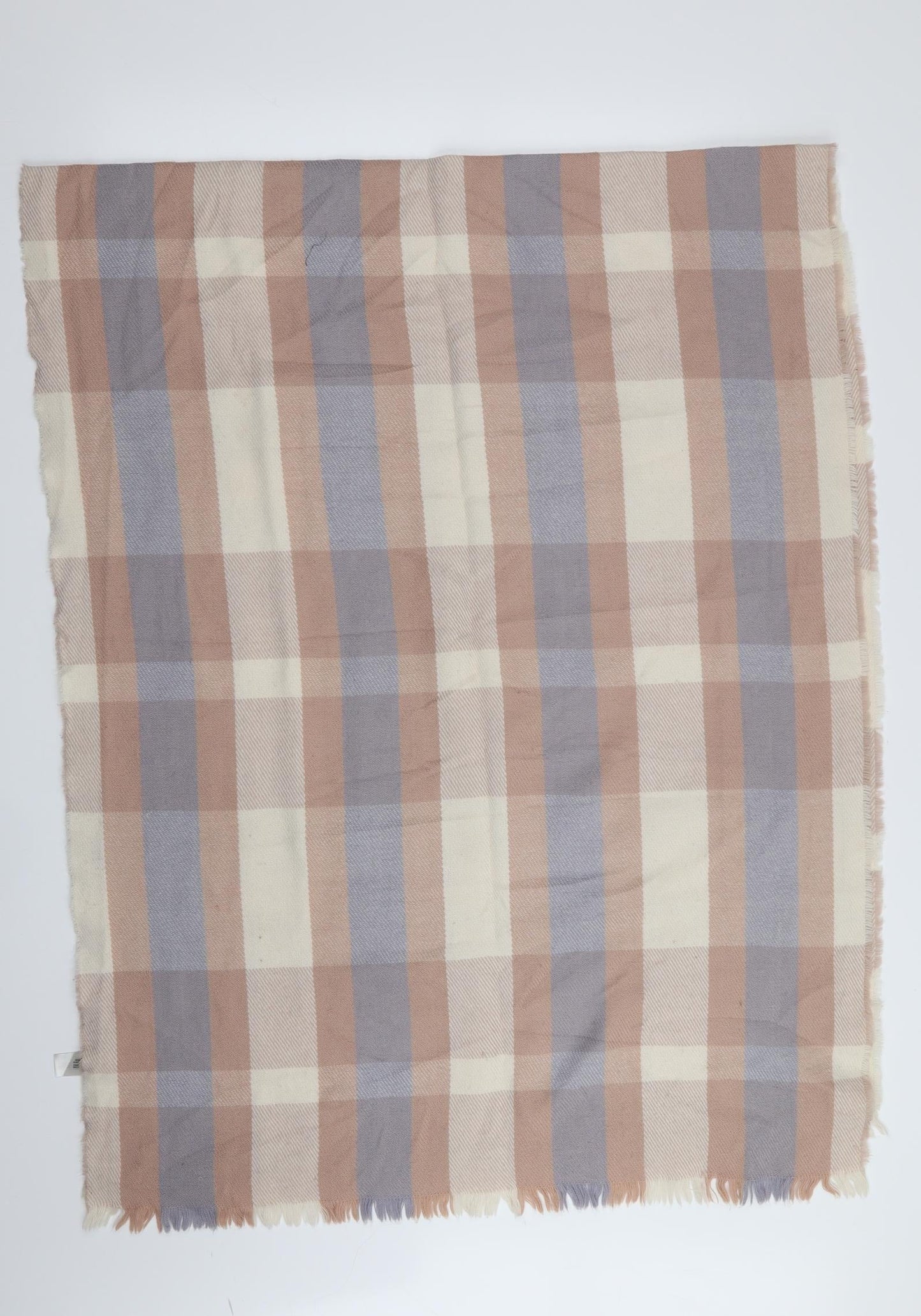 Primark Womens Beige Check Shawl/Wrap