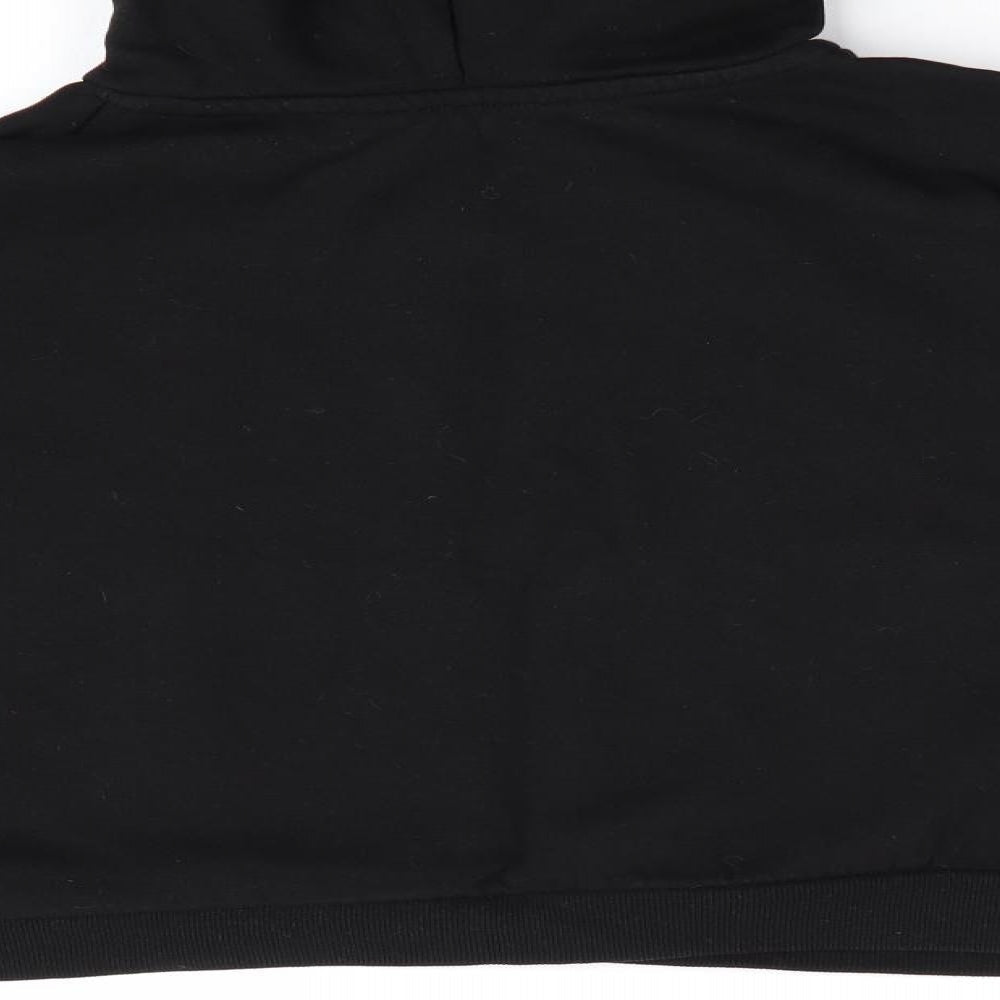 H&M Girls Black Pullover Hoodie Size 14 Years - Brooklyn