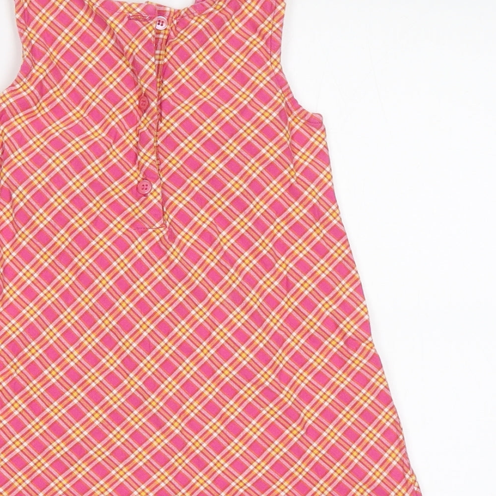 Preworn Baby Pink Check A-Line Size 18 Months