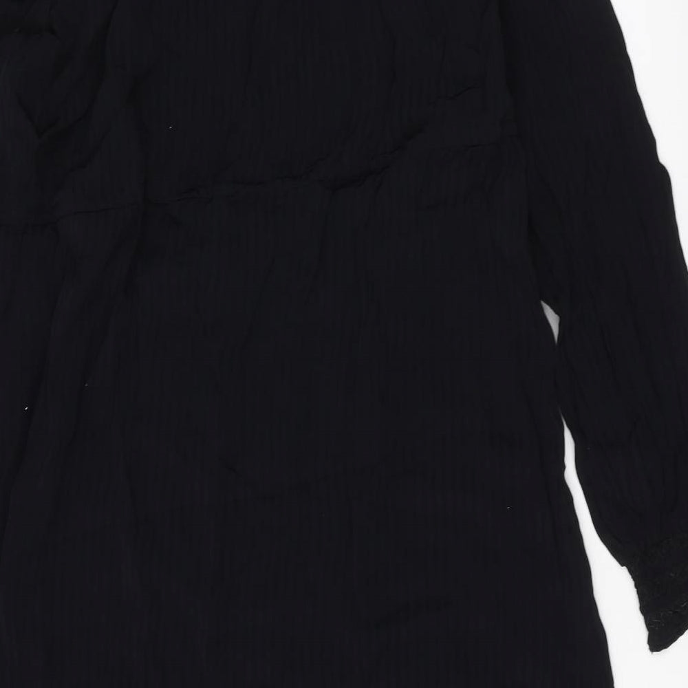 Preworn Womens Black A-Line Size M