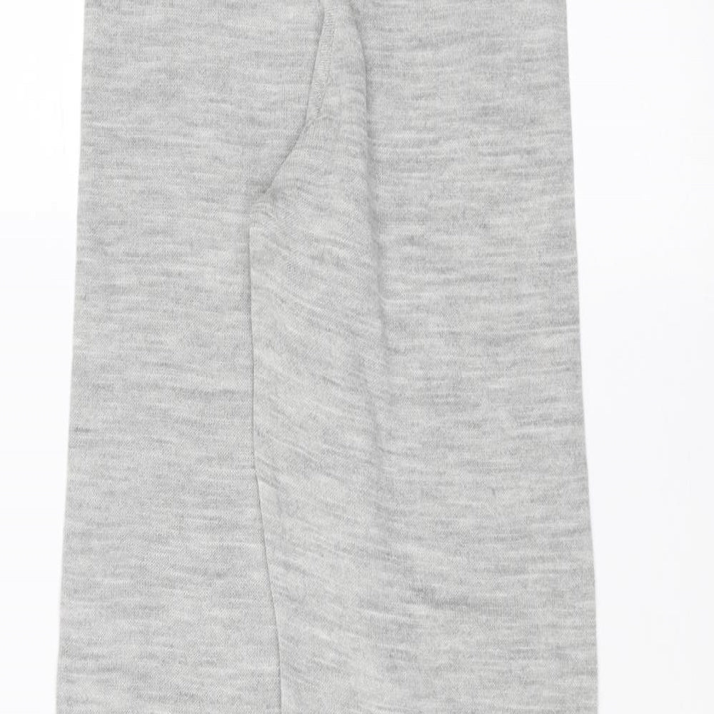 Misspap Womens Grey Trousers Size 12 L29 in
