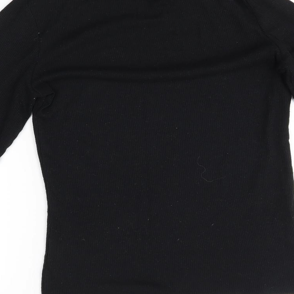 New Look Womens Black Pullover Jumper Size 10