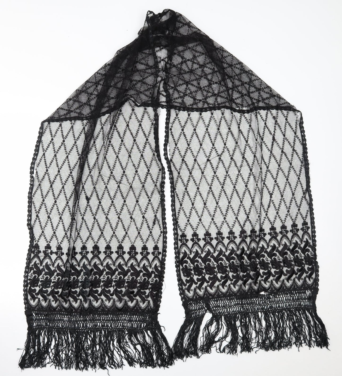 Preworn Womens Black Scarf