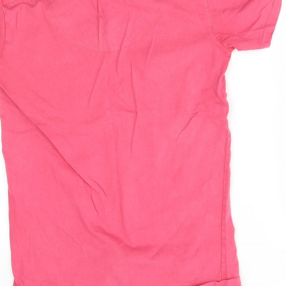 JUNK de LUXE Womens Pink Basic T-Shirt Size S