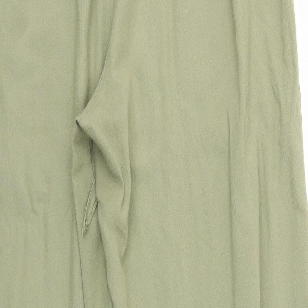 Casual Wear Womens Green Trousers Size 14 L27 in