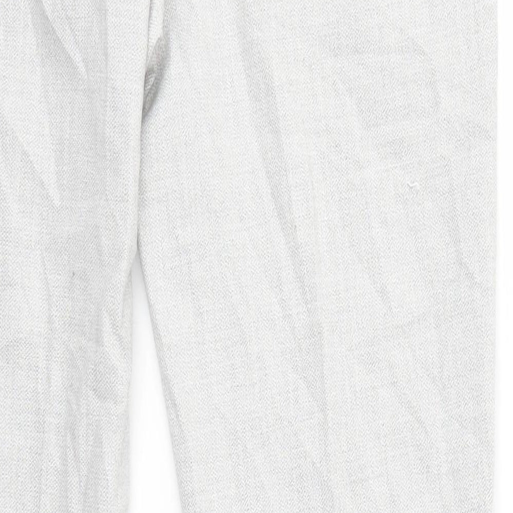 H&M Womens Grey Trousers Size 8 L30 in