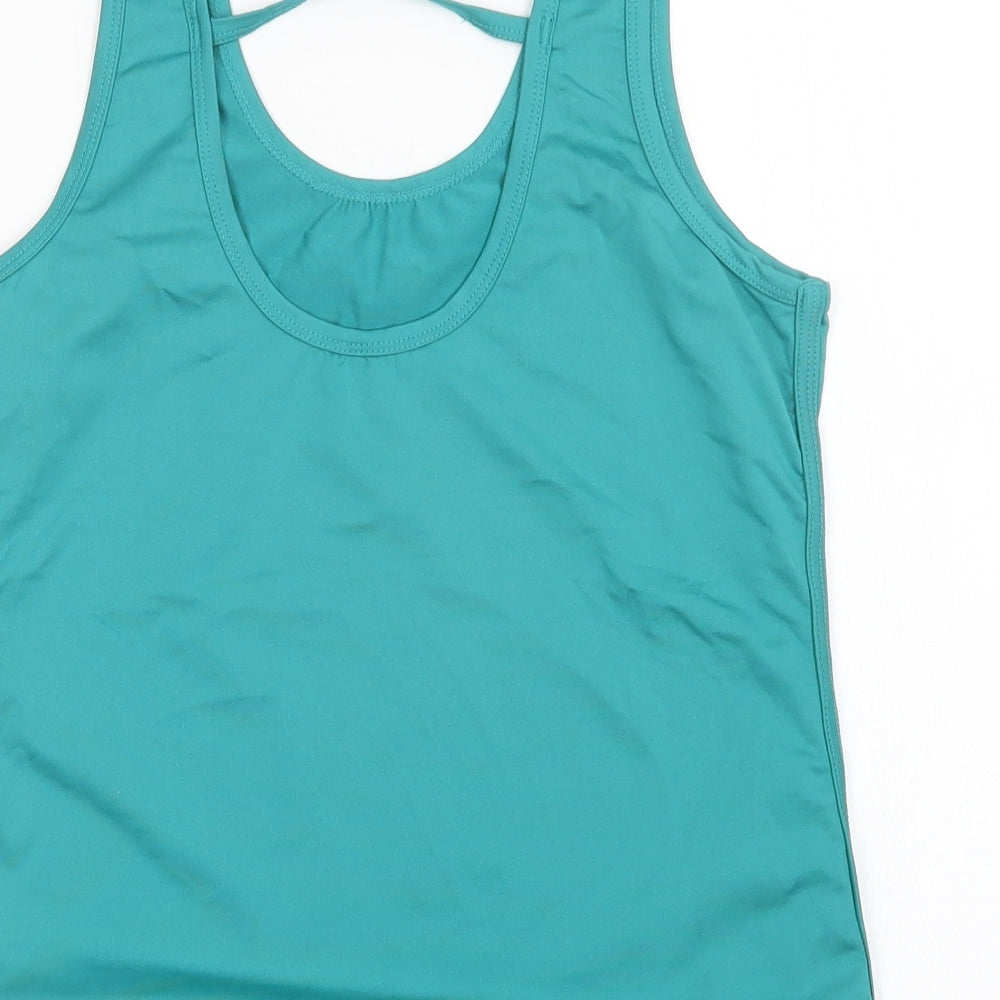 Preworn Womens Green Basic Tank Size M
