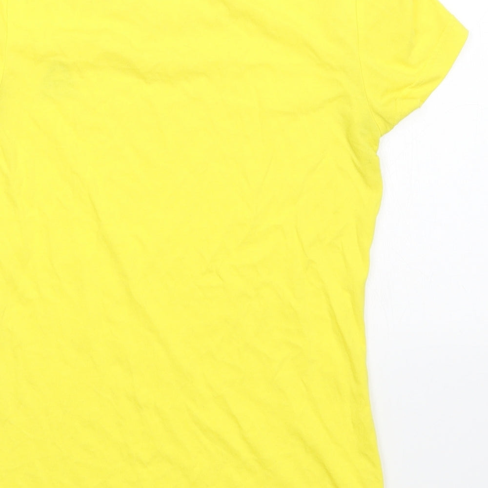 Reebok Womens Yellow Basic T-Shirt Size S