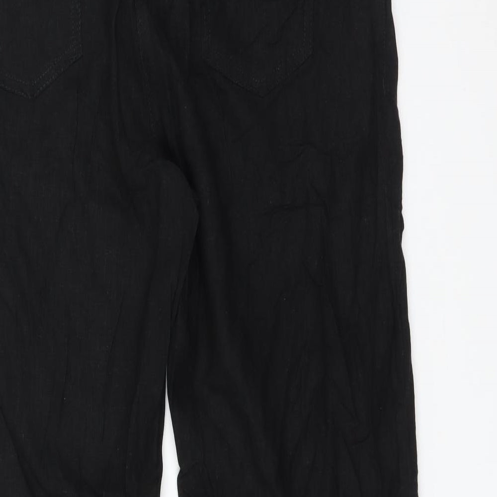 Avenue Womens Black Trousers Size M L28 in