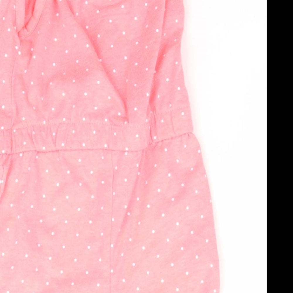 Primark Girls Pink Polka Dot Romper One-Piece Size 3-6 Months
