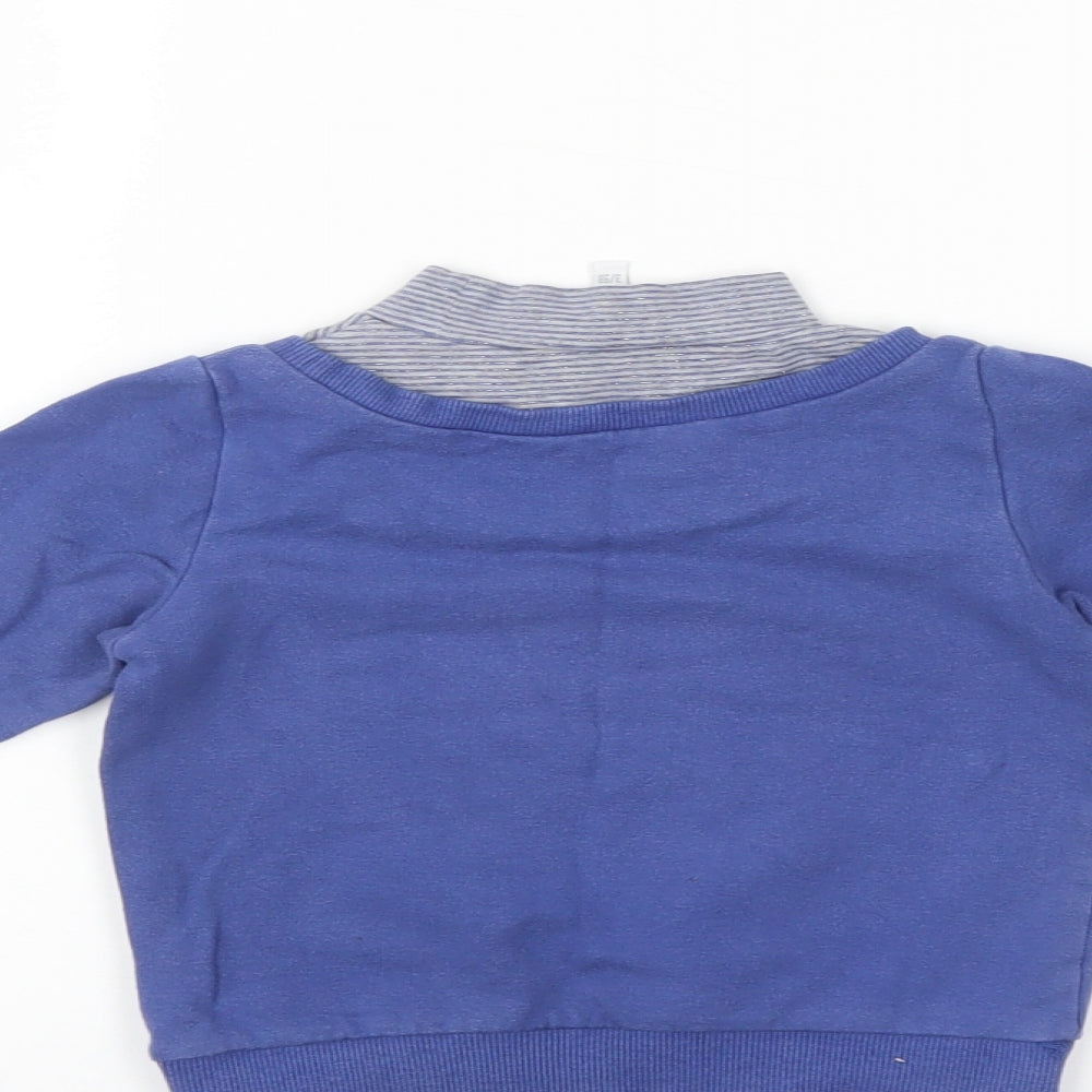 dodipetto Girls Blue Pullover Sweatshirt Size 3-4 Years