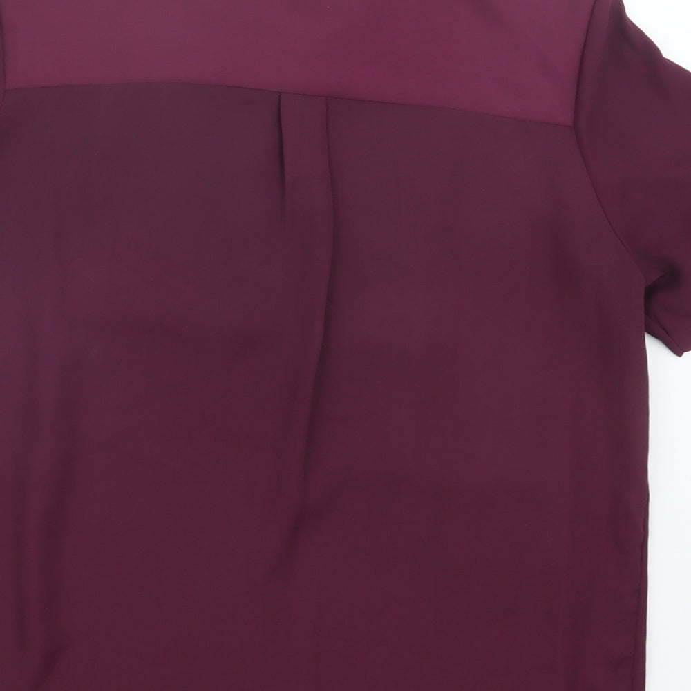 Marks & Spencer Womens Purple Basic Blouse Size 10