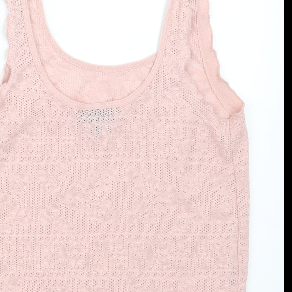 Topshop Womens Pink Camisole T-Shirt Size 8
