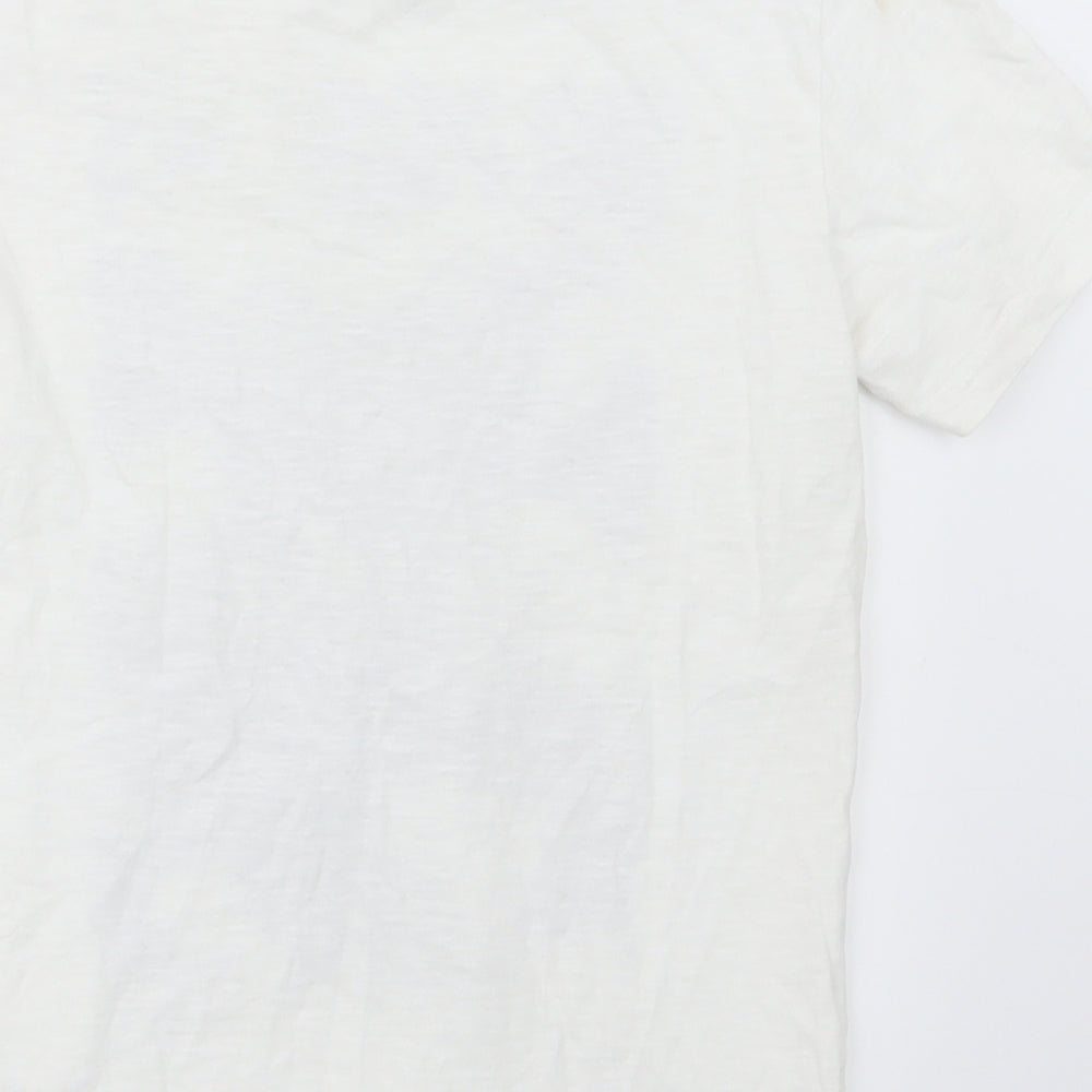 Next Boys White Basic T-Shirt Size 8 Years