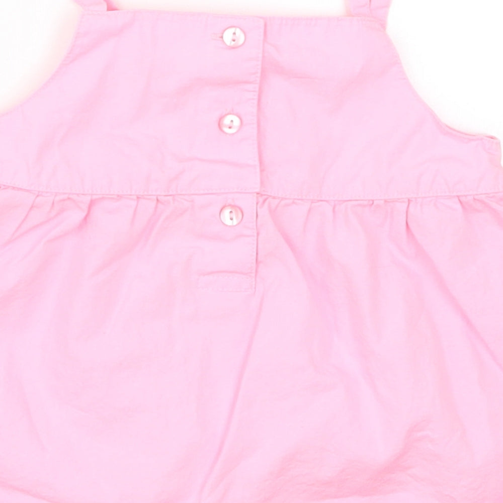 George Girls Pink Floral Basic Tank Size 9-12 Months