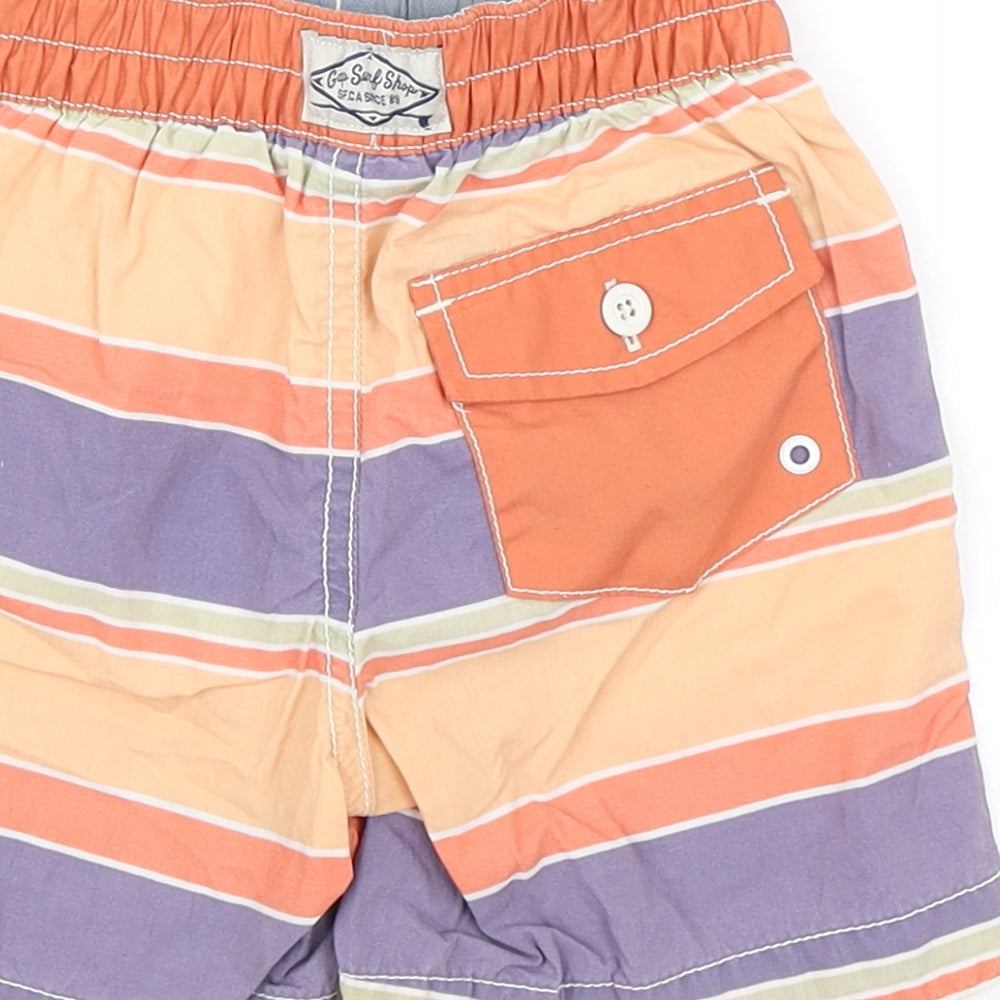 Gap Boys Orange Striped Utility Shorts Size 2 Years
