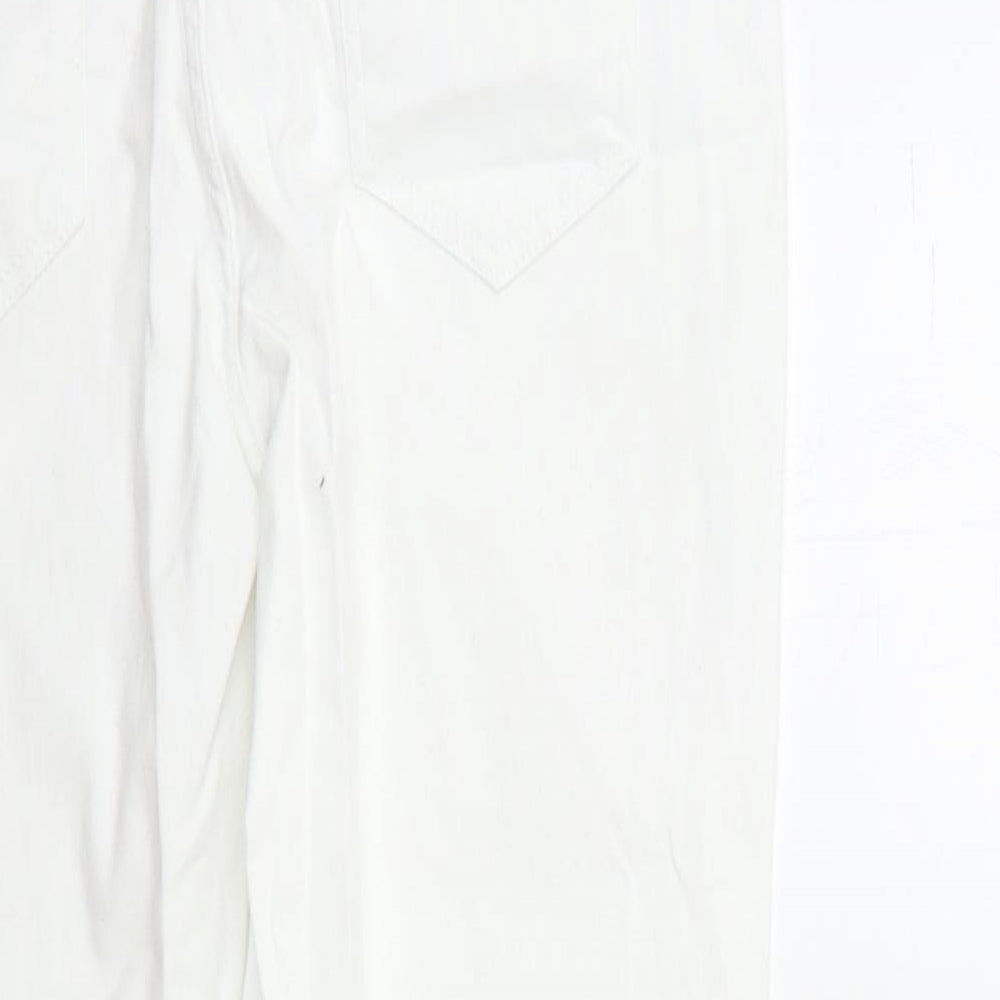 Dunnes Womens White Denim Skinny Jeans Size 12 L27 in