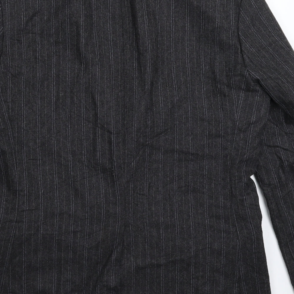 Gap Mens Grey Striped Jacket Suit Jacket Size XS