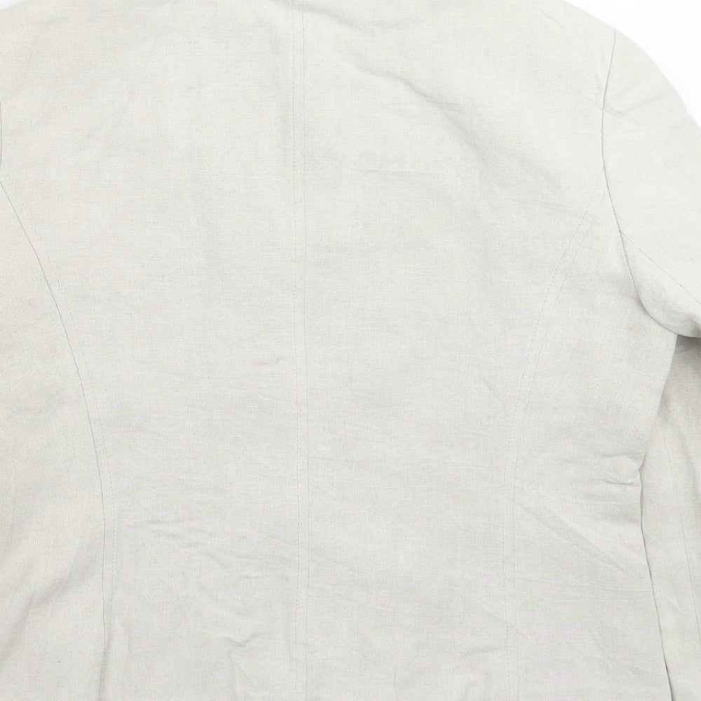 harvé benard Womens Grey Jacket Size L