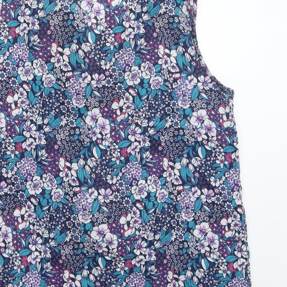TU Womens Multicoloured Floral Basic Tank Size 8