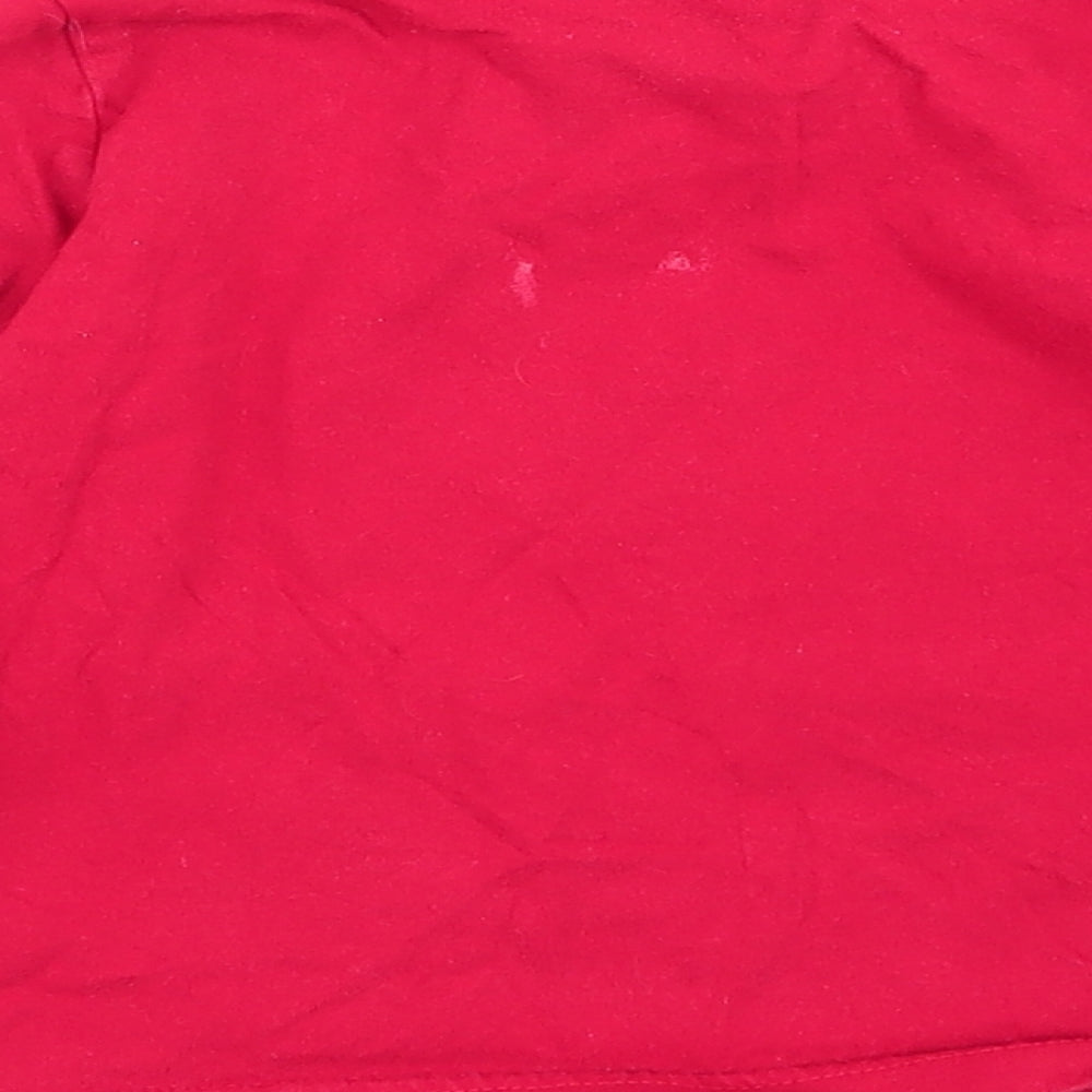 F&F Boys Red Solid Babydoll Pyjama Top Size 18-24 Months