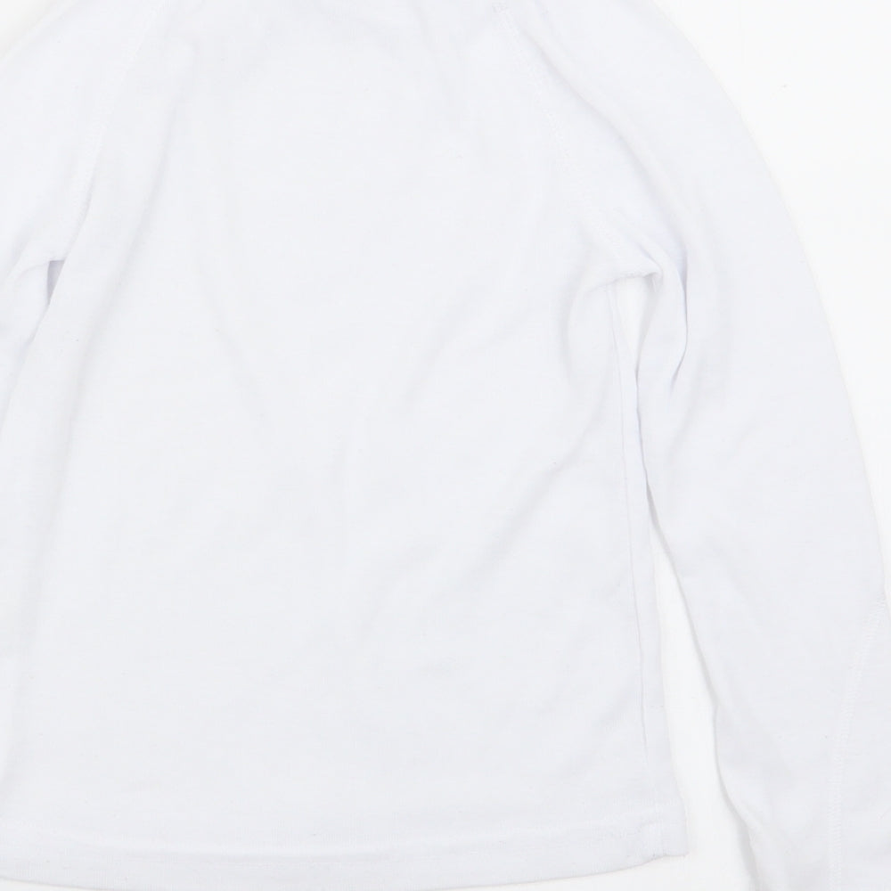 DECATHLON Boys White Basic T-Shirt Size 8 Years