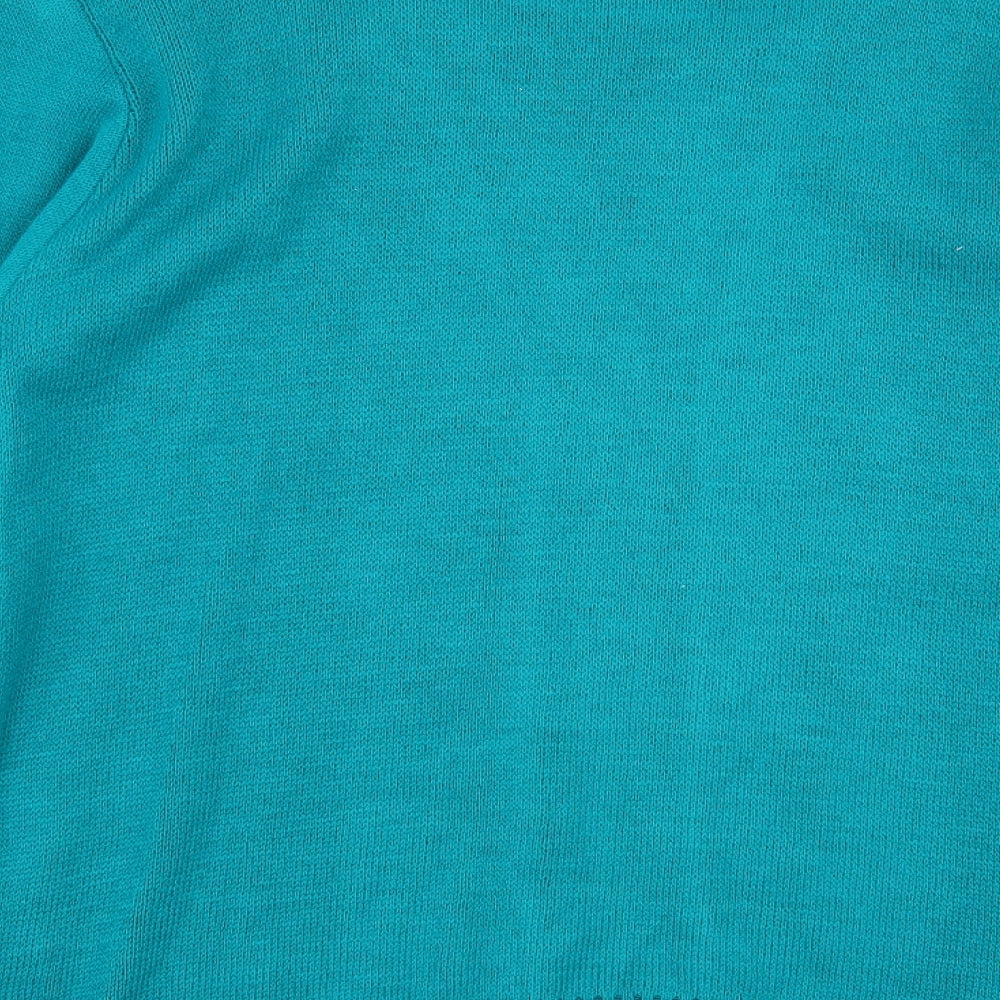 Pure & natural Womens Green Floral Pullover Jumper Size S