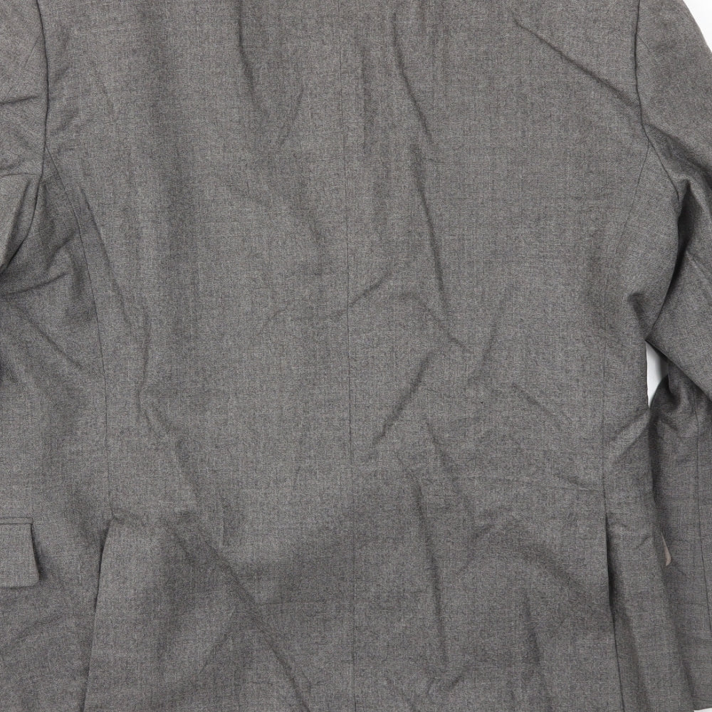 St Michaels Mens Grey Jacket Blazer Size 38