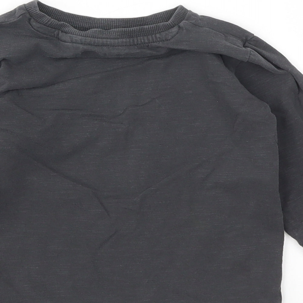 NEXT Girls Grey Basic T-Shirt Size 24 Months