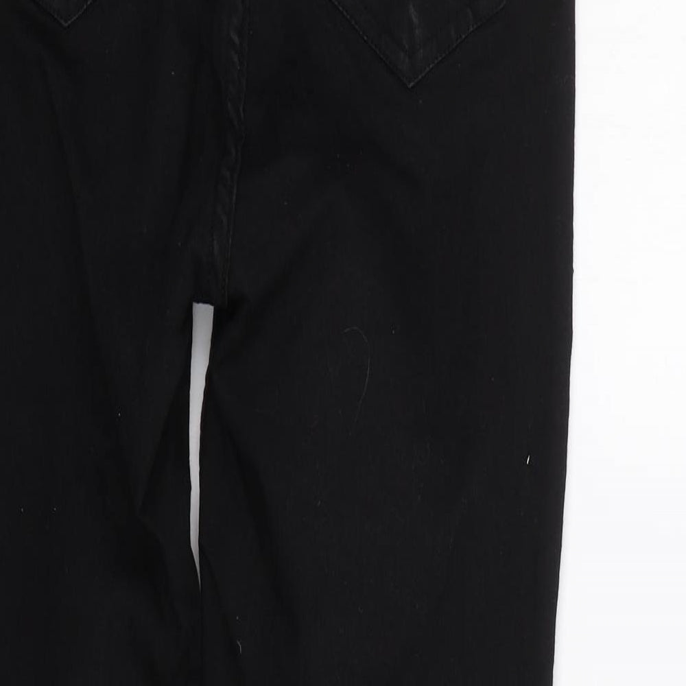 DTT Womens Black Denim Skinny Jeans Size 8 L27 in