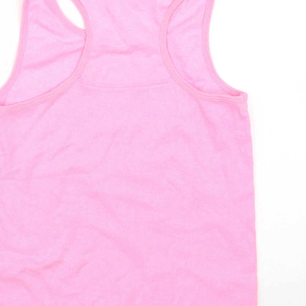 Matalan Girls Pink Basic Tank Size 10 Years