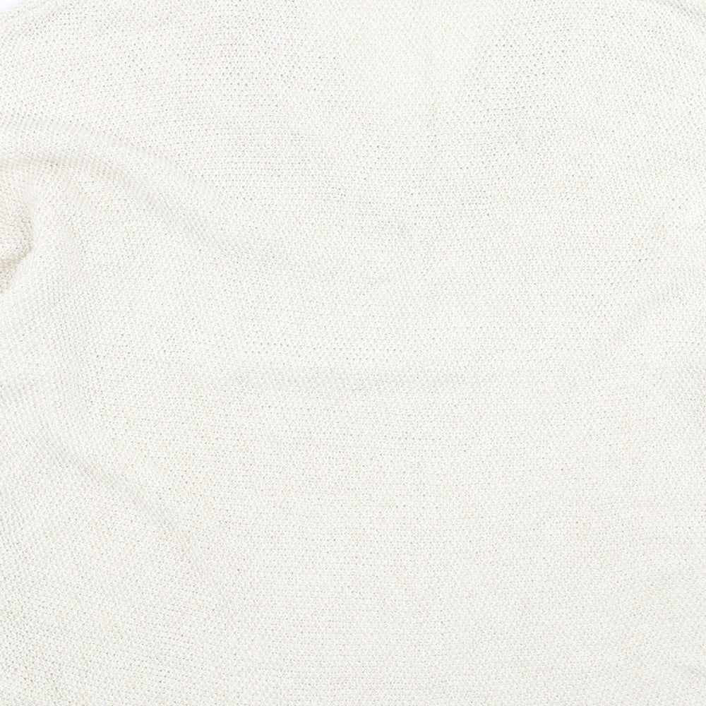 George Womens Beige Knit Pullover Jumper Size 16
