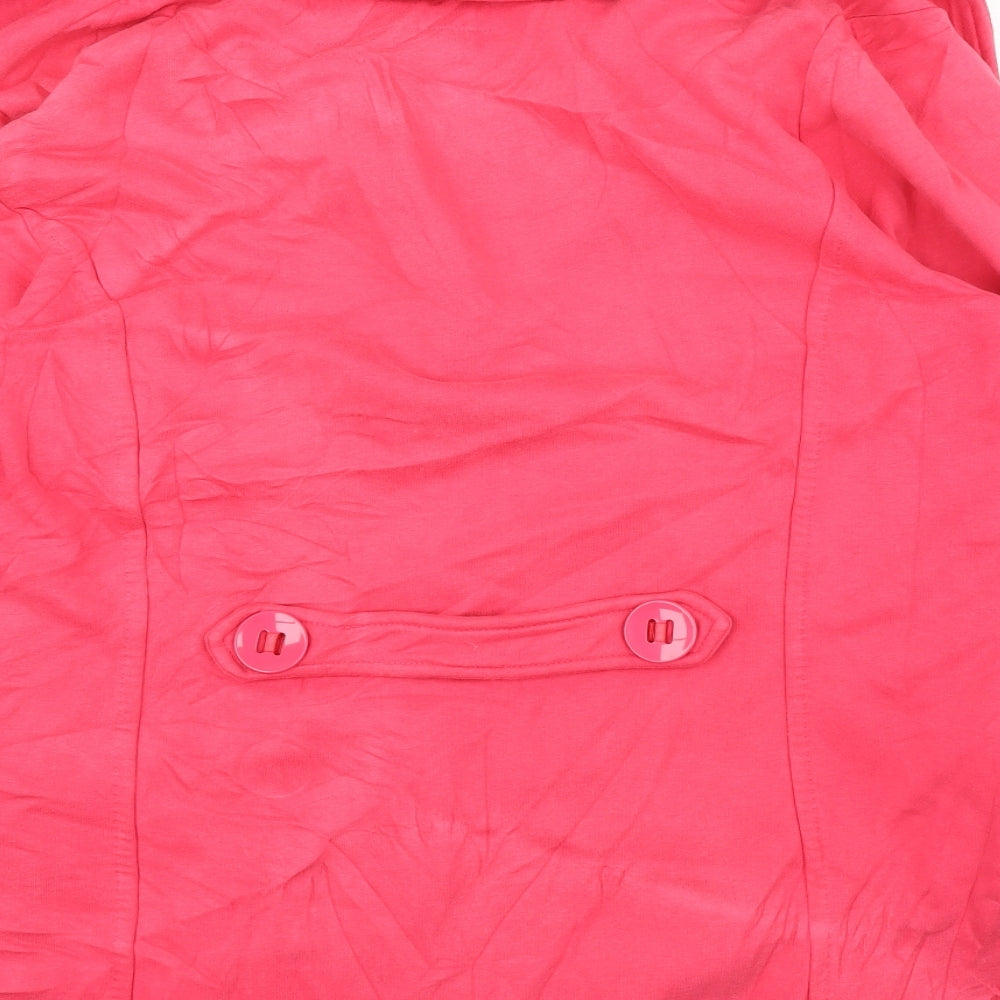 Per Una Womens Pink Overcoat Coatigan Size XL