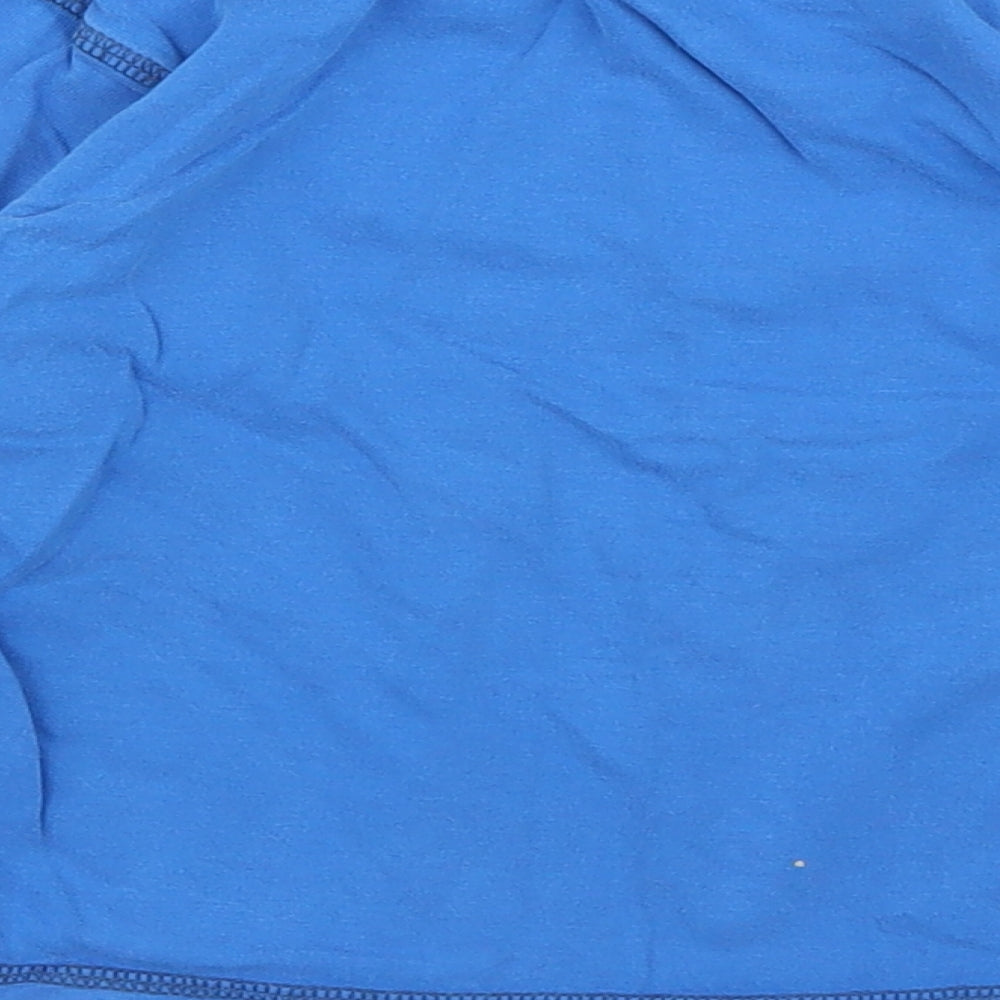 M&S Boys Blue Striped Basic T-Shirt Size 3 Years