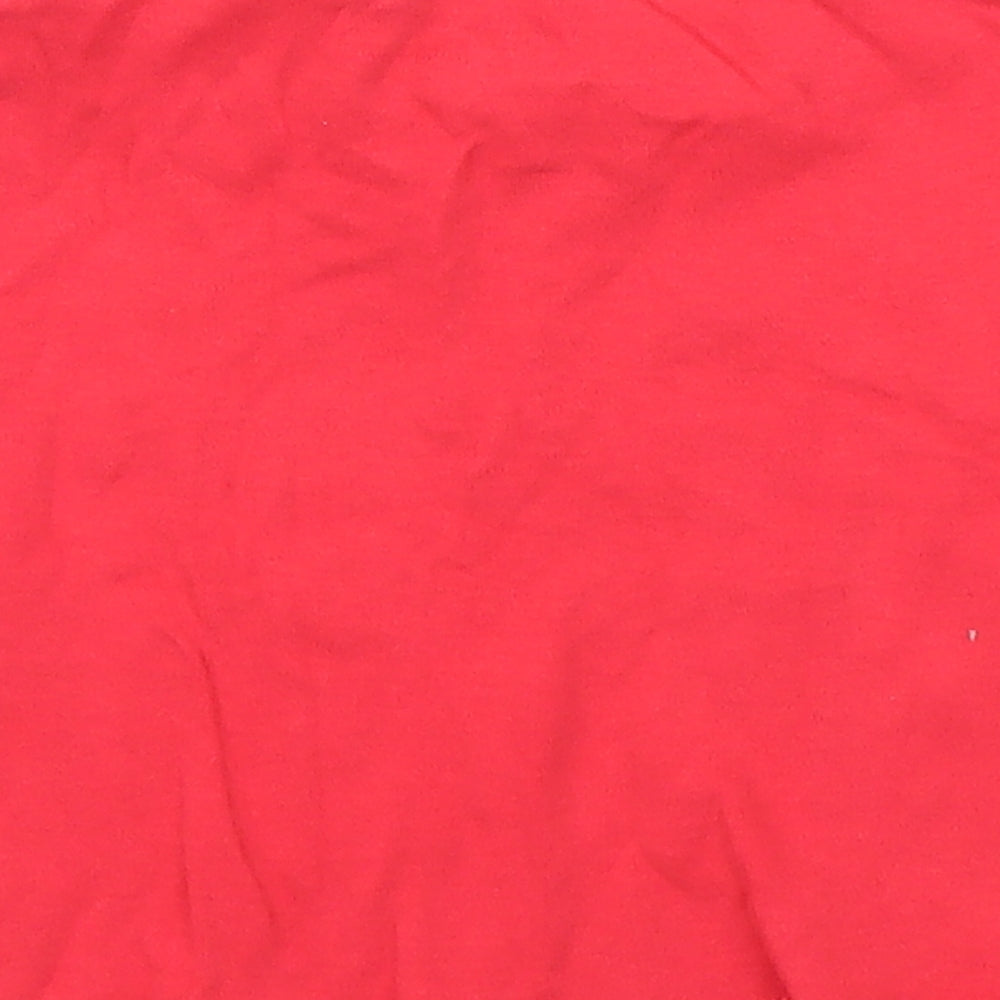 Preworn Boys Red Basic T-Shirt Size 12-18 Months