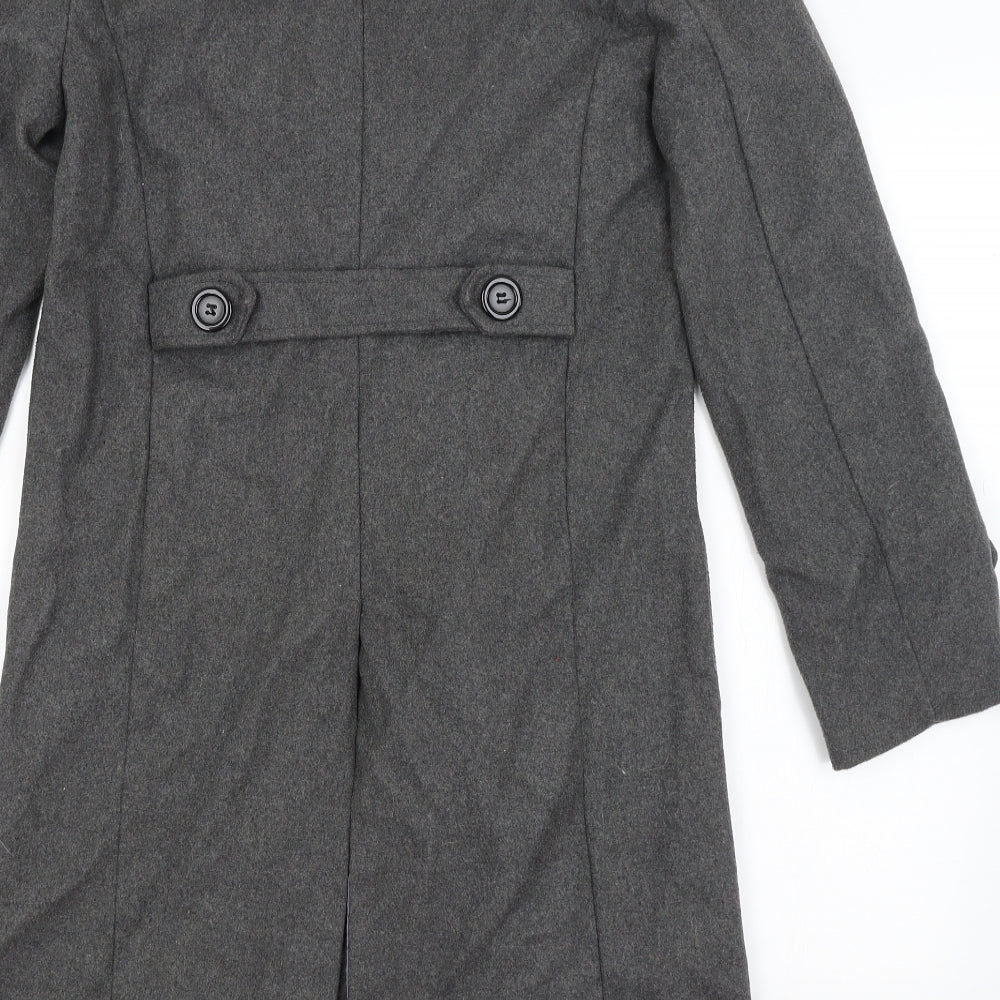 1990 Womens Grey Overcoat Coat Size M