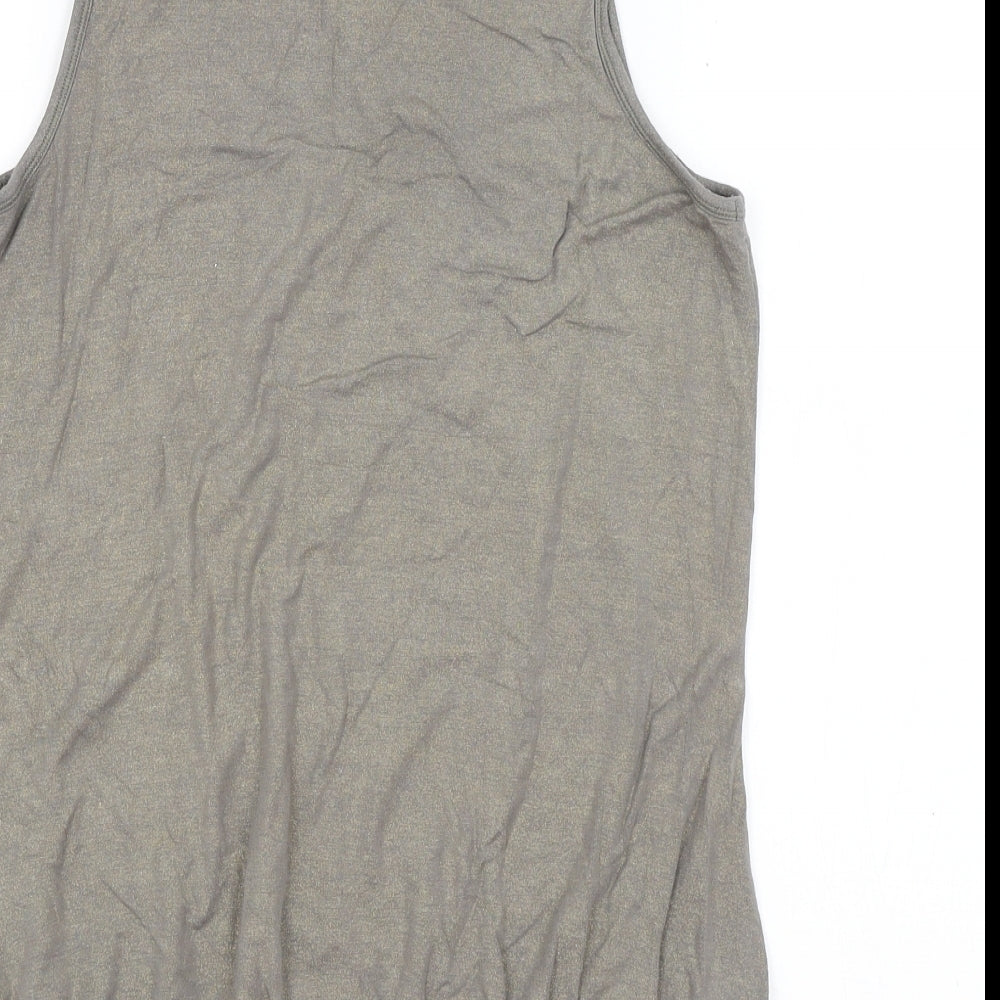 CCDK Womens Grey Basic Tank Size M