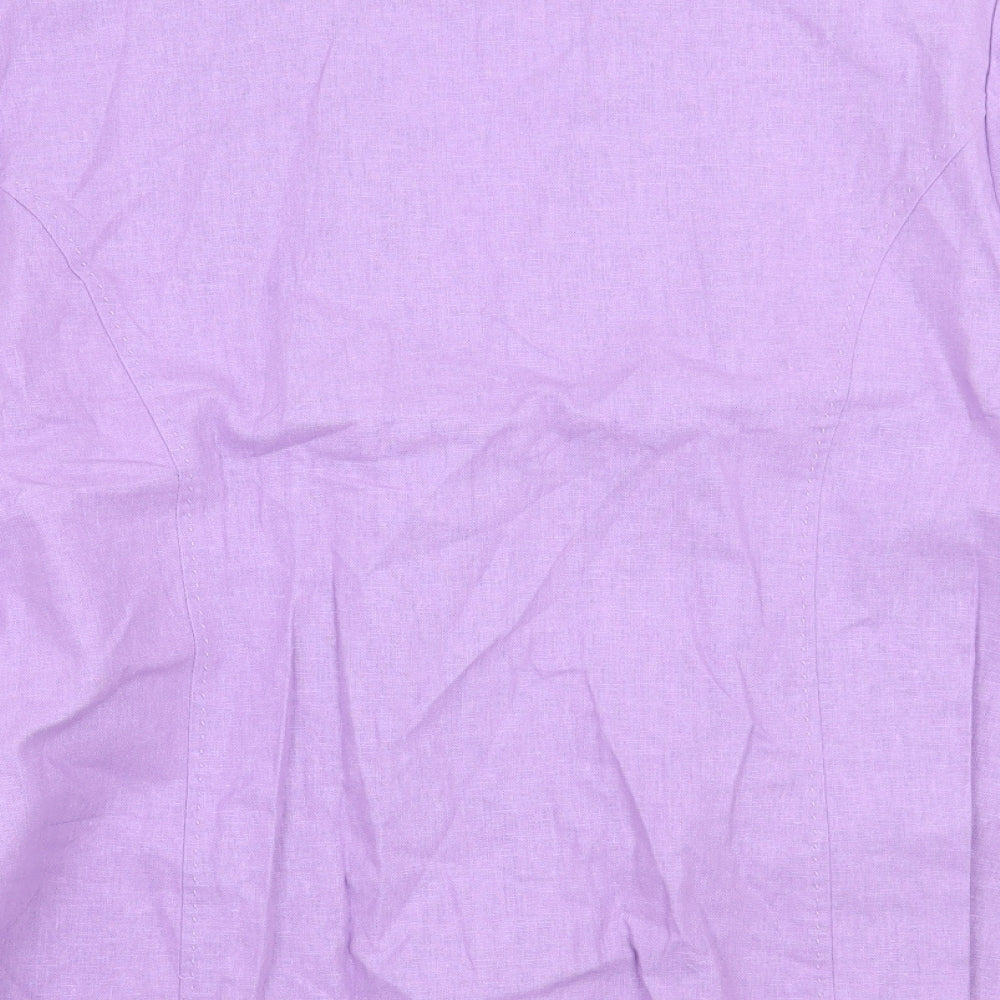 Isle Womens Purple Jacket Blazer