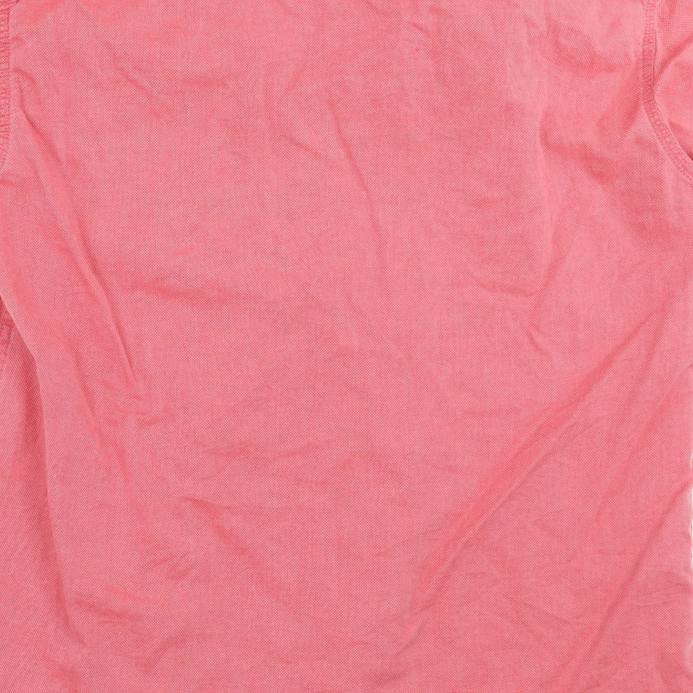Marks & Spencer Mens Red Button-Up Size S