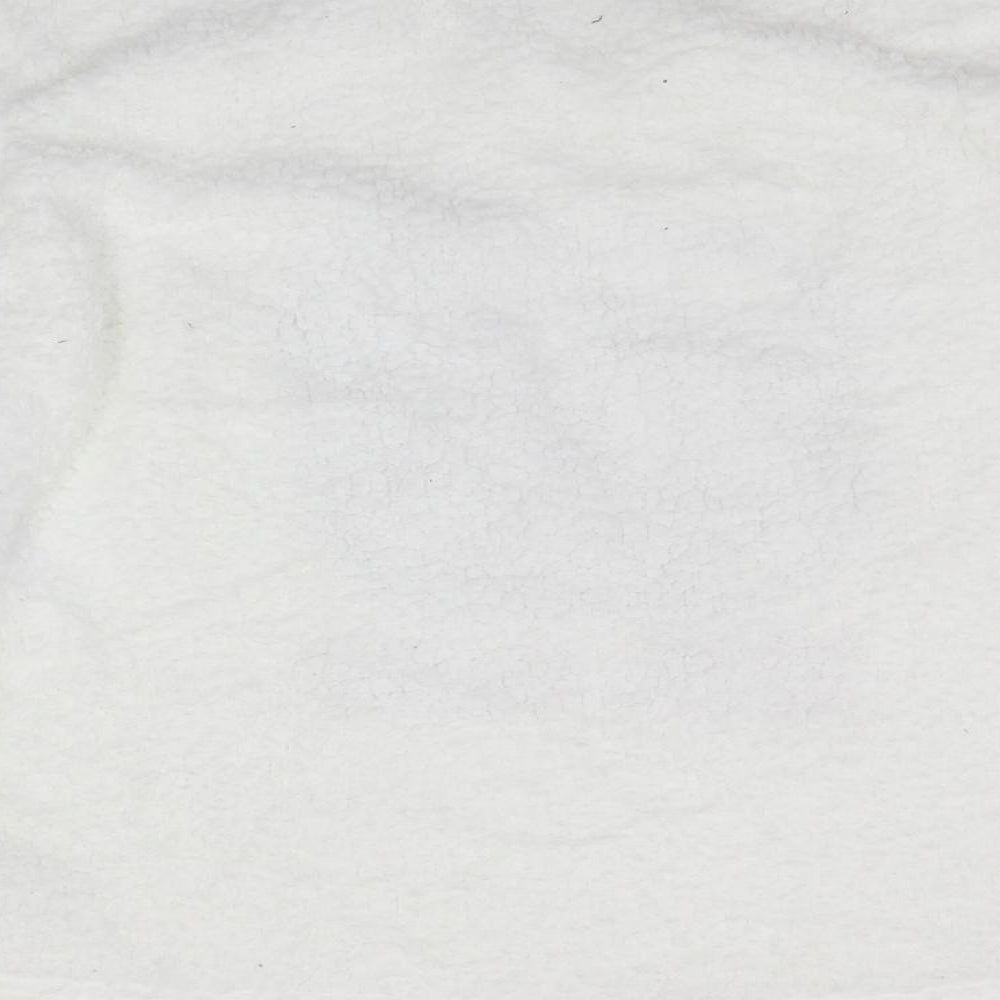 Disney Womens White Solid Top Pyjama Top Size 16