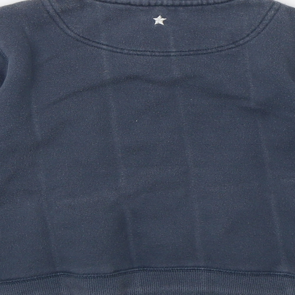 John Lewis Boys Blue Full Zip Sweatshirt Size 4 Years
