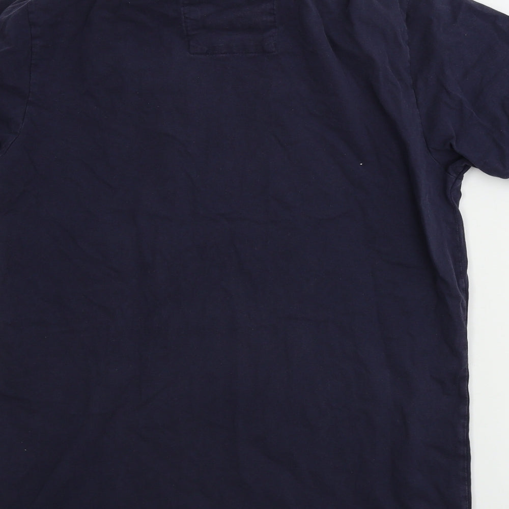 avenue Mens Blue Polo Size M