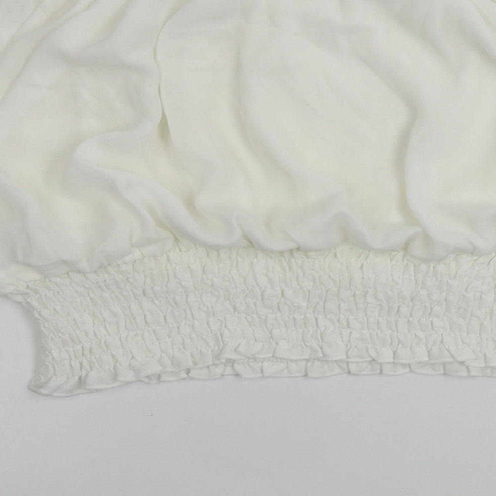 New Look Womens Ivory Basic Blouse Size 14
